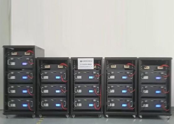 Batería del fosfato del hierro del litio del estante del servidor IP40 para los sistemas comerciales