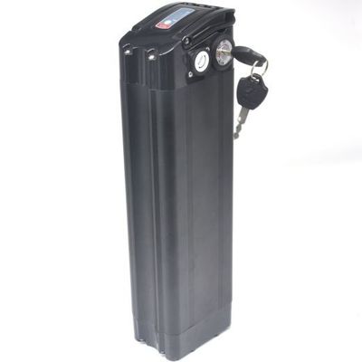 1500 Tiempos de ciclo Mango portátil 36V 10AH Paquete de bicicleta eléctrica de aluminio negro con candado seguro para bicicleta eléctrica plegable