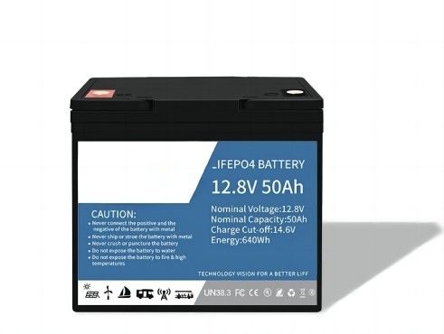 Batería de litio LifeP04 a prueba de agua 12.8V 50AH con Bluetooth para energía marina