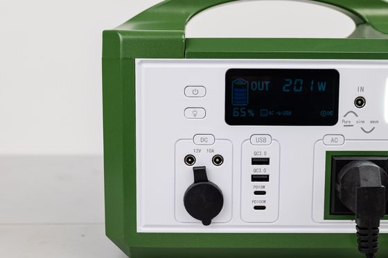 Alta eficiencia AC 300W 220V Salida Generador solar portátil recargable Batería LifePO4 para senderismo al aire libre