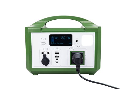 Carga inalámbrica sin interrupción portátil de energía solar con caja de plástico verde para el sistema de respaldo UPS
