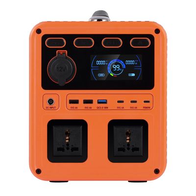 IP61 Alta potencia de salida DC 13V 1200W AC Switch QC3.0 Generador de energía portátil con inversor bidireccional para respaldo en el hogar