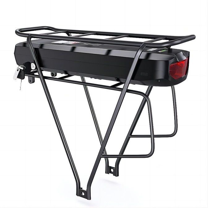 Serie posterior 10.4AH de la cola de la suspensión de la bici del litio de 10S4P 36V/48V del negro eléctrico de la batería