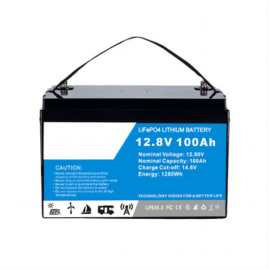 Batería de iones de litio de alta potencia Lifep04 100A con BMS para RV / bicicleta eléctrica