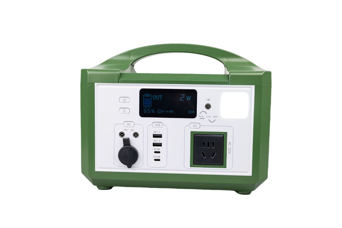 Alta eficiencia AC 300W 220V Salida Generador solar portátil recargable Batería LifePO4 para senderismo al aire libre