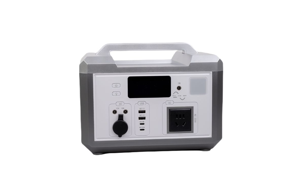 Silver Shell Ultra Output Power 600W EU Adaptador Banco de energía de carga con pantalla de pantalla LCD para camping de RV al aire libre