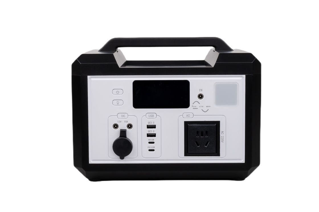 Alta eficiencia 220V/110V AC Recargable Lifepo4 Pack de energía portátil con carga inalámbrica para el sistema solar fuera de la red