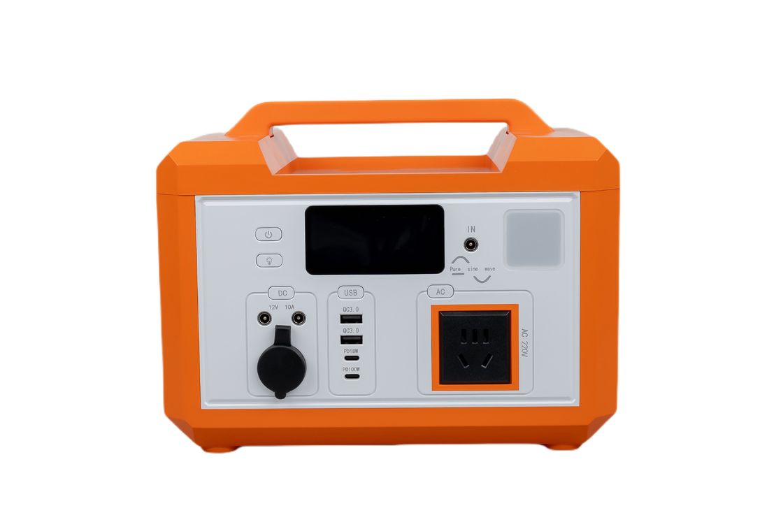 MPPT Soporte de almacenamiento de energía pequeña Sistema de energía solar portátil DC/AC 576WH para camping RV / electricidad doméstica