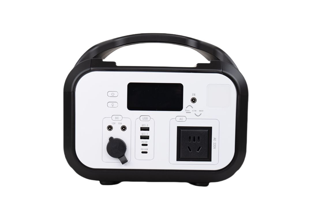 600W Matt Black Revestimiento de plástico de alta eficiencia MPPT Soporte Banco de energía solar móvil con Bluetooth