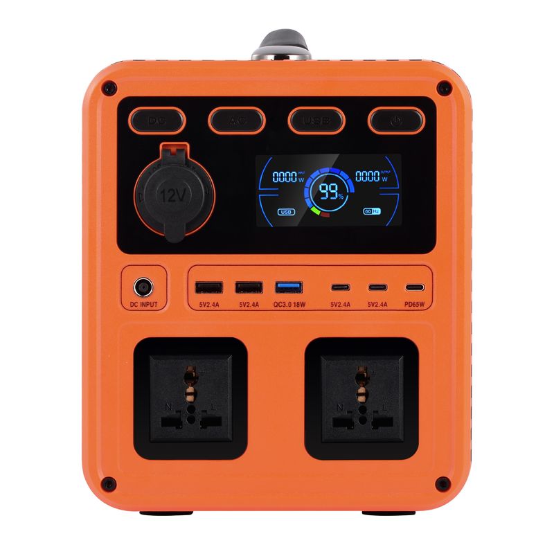 IP61 Alta potencia de salida DC 13V 1200W AC Switch QC3.0 Generador de energía portátil con inversor bidireccional para respaldo en el hogar